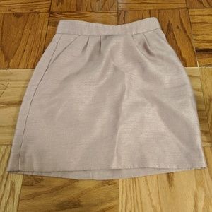 Shimmery pink skirt